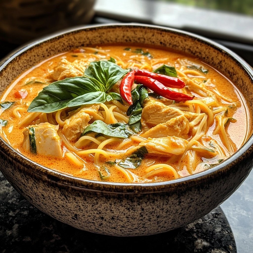 Thai Red Curry Noodle Soup