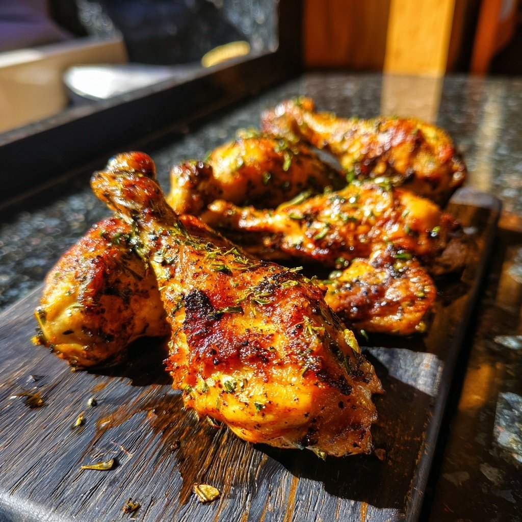Garlic Roasted Chicken Drumsticks