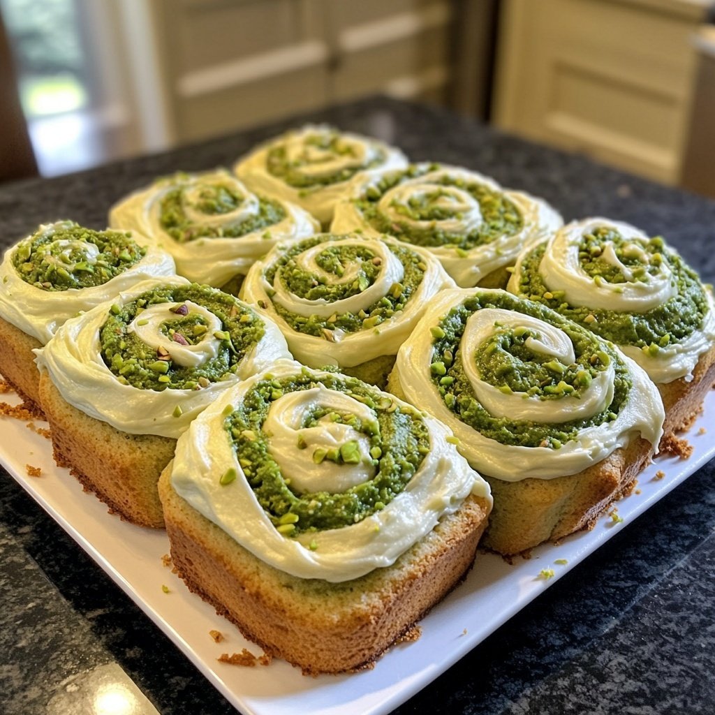 Perfect Pistachio Rolls with Cream Cheese Frosting