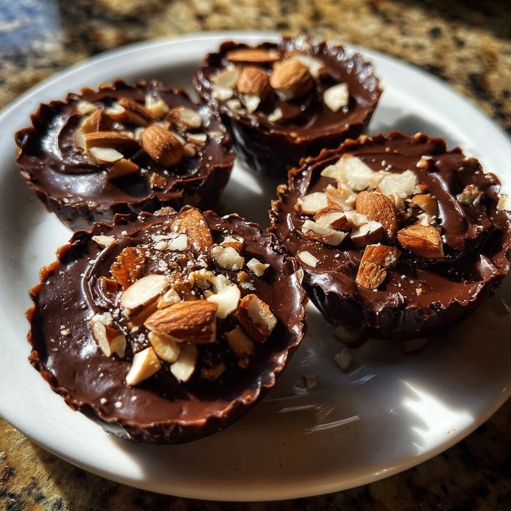Chocolate Almond Butter Snack Cups