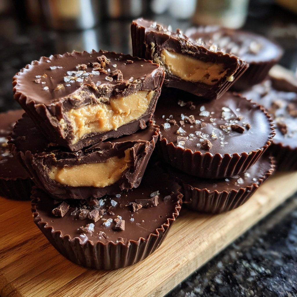 Homemade Reese’s Cups with Almond Butter