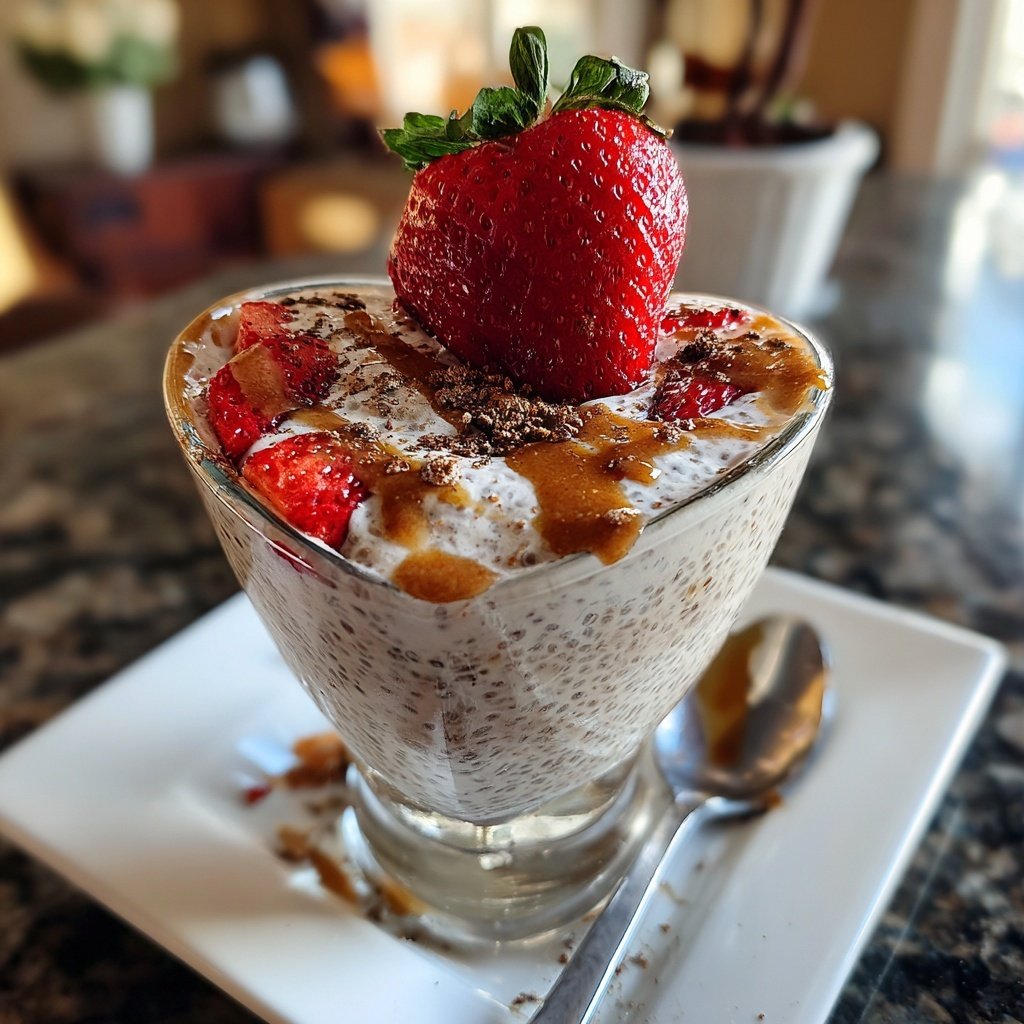 Valentine Breakfast Vanilla Chia Pudding