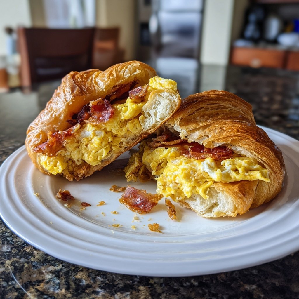 Savory Croissant Breakfast Sandwich