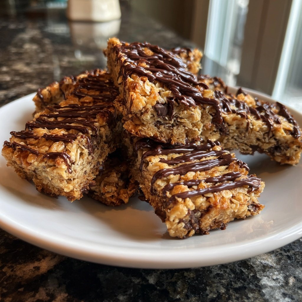 Chocolate Almond Coconut Snack Bars